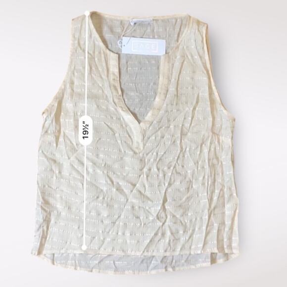 Sage The Label NWT V-Neck Tank‎ Womens Size M Peach - Picture 3 of 8